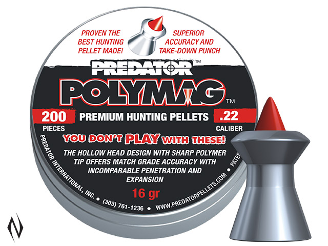 PREDATOR POLYMAG PELLETS 22 CAL 16GR 200 PK Image