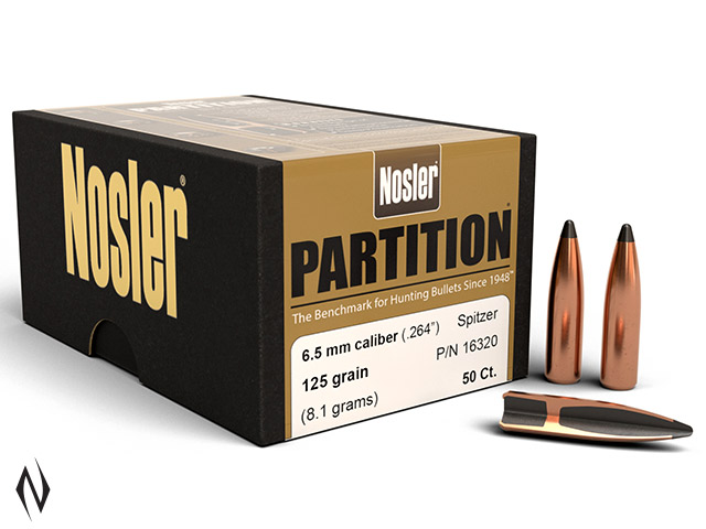 NOSLER 6.5MM 125GR SP PARTITION 50PK Image