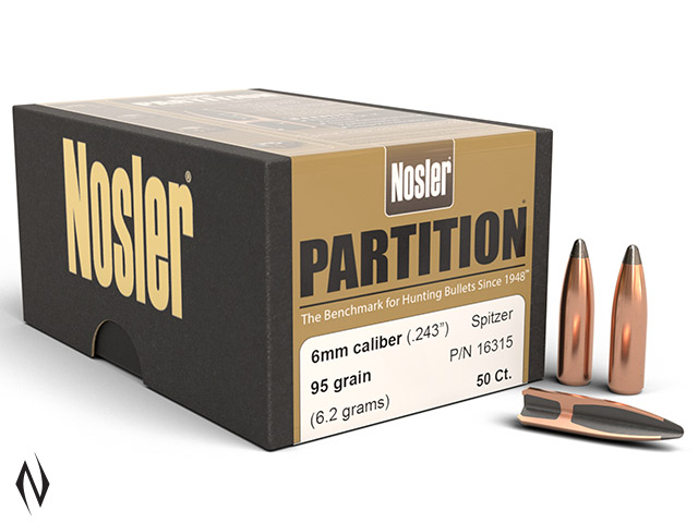 NOSLER 6MM 95GR SP PARTITION 50PK Image