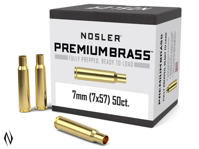 NOSLER CUSTOM BRASS 7X57 MAUSER 50PK Image