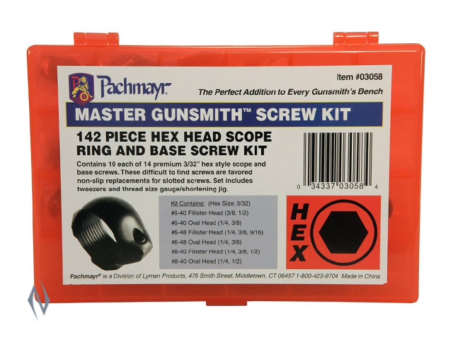 PACHMAYR 142 PIECE GUNSMITH HEX HEAD SCREW KIT Image