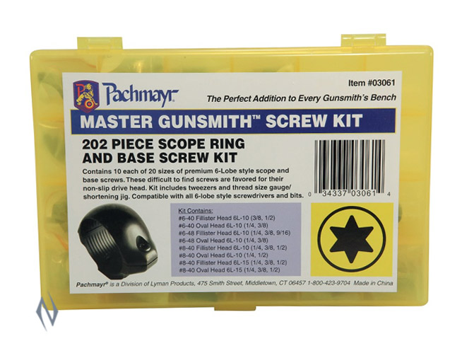 PACHMAYR 202 PIECE GUNSMITH TORX HEAD SCREW KIT Image