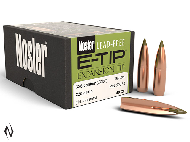NOSLER 338 225GR E-TIP 50PK Image