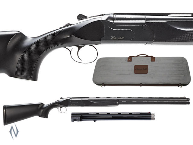 AKKAR CHURCHILL 12G 20" & 30" COMBO EJECTOR BLACK SYNTHETIC Image