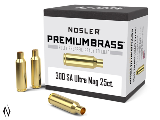 NOSLER CUSTOM BRASS 300 REM SAUM 25PK Image