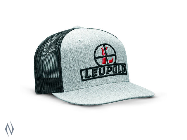 LEUPOLD RETICLE FLAT BRIM TRUCKER CAP HEATHER / BLACK OS Image