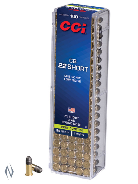 CCI 22 SHORT CB 29GR LRN 100 PK 710FPS Image