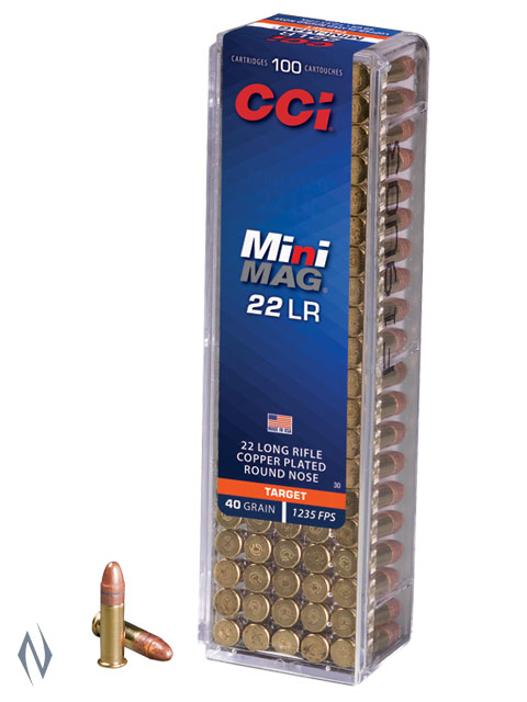 CCI 22LR MINI MAG 40GR CPRN HV 100 PK 1235FPS Image