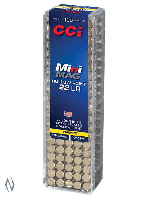 CCI 22LR MINI MAG 36GR HV HP 100 PK 1260FPS Image