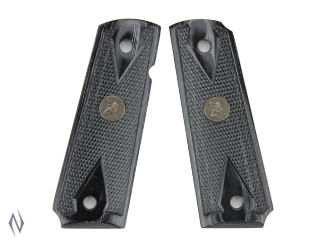 PACHMAYR RENEGADE LAMINATED GRIPS 1911 DIAMOND CHECKERED CHARCOAL Image