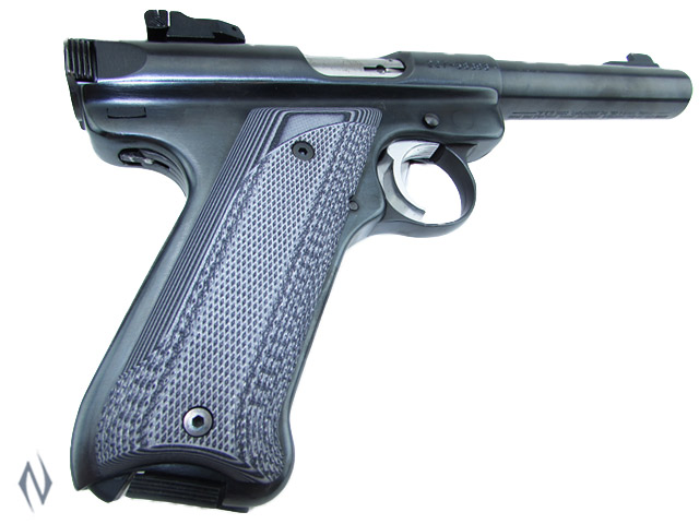 PACHMAYR G10 TACTICAL GRIPS RUGER MKII MKIII GREY / BLACK FINE Image