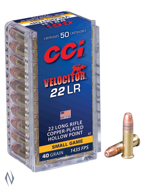 CCI 22LR VELOCITOR 40GR HP HV 1435FPS Image