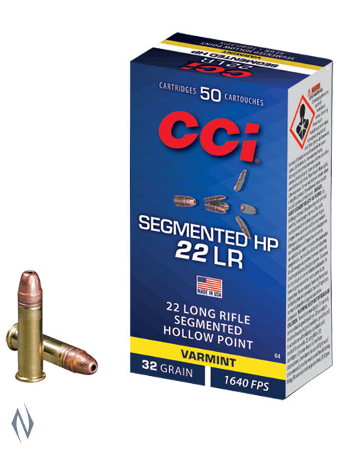 CCI 22LR QUIK SHOK SEGMENTED HP 32GR 1640FPS Image