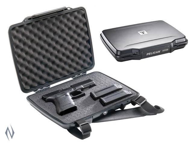 PELICAN 1075 SINGLE HANDGUN HARDBACK CASE BLACK Image