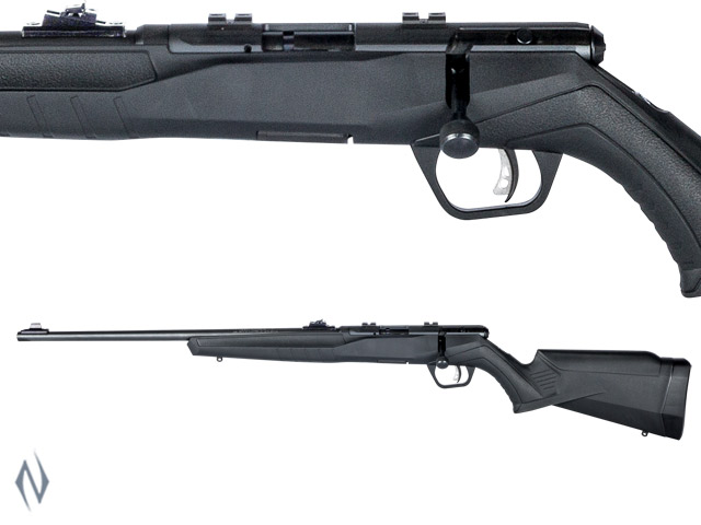 SAVAGE B22 22LR F BLUED SYNTHETIC 10 SHOT WITH SIGHTS LEFT HAND Image
