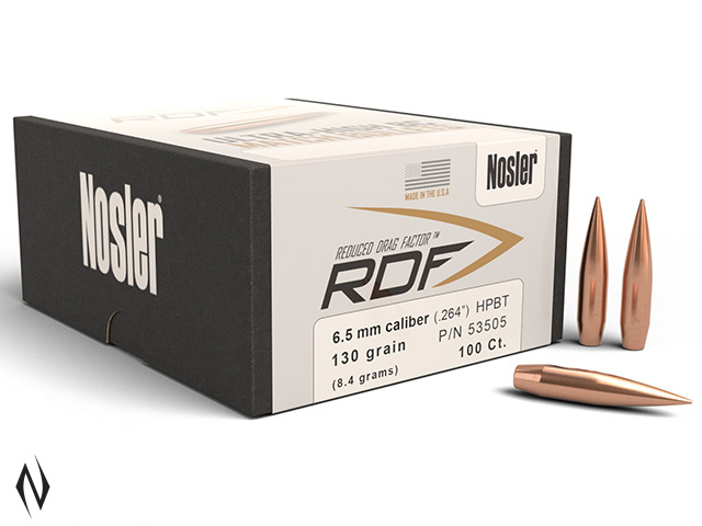 NOSLER RDF 6.5MM 130GR HPBT 100PK Image