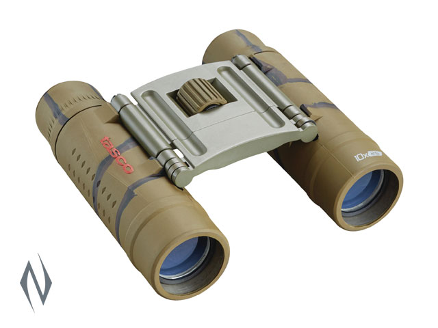 TASCO ESSENTIALS 10X25 ROOF BROWN CAMO BINOCULAR Image
