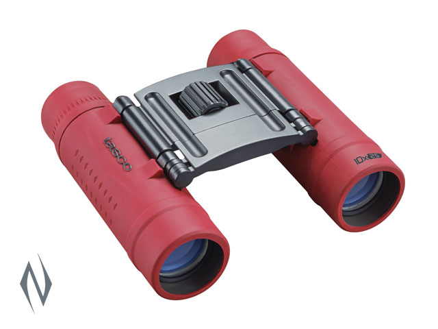 TASCO ESSENTIALS 10X25 ROOF RED BINOCULAR Image