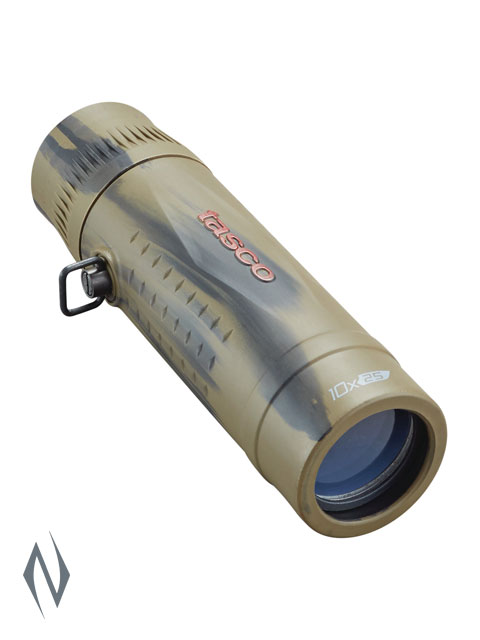 TASCO ESSENTIALS 10X25 ROOF BROWN CAMO MONOCULAR Image