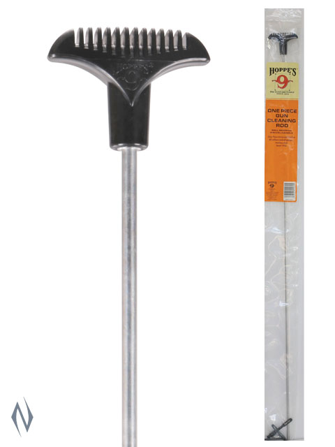 HOPPES BENCHREST CLEANING ROD 1 PC STAINLESS UNIVERSAL RIFLE / SHOTGUN 34" Image