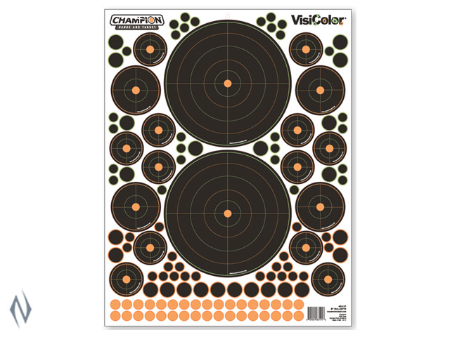 CHAMPION TARGET VISICOLOR ADHESIVE BULLSEYE VARIETY 5 PACK + PATCHES Image