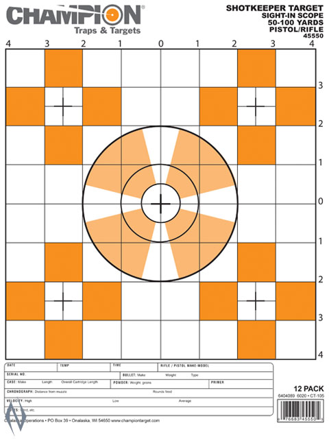 CHAMPION TARGET SHOTKEEPER SIGHT IN SC SM 12 PACK Image