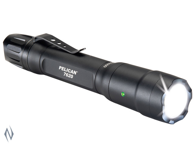 PELICAN TORCH 7620 LED BLACK 1124 LUM 3 X CR123 / 2 X AA Image