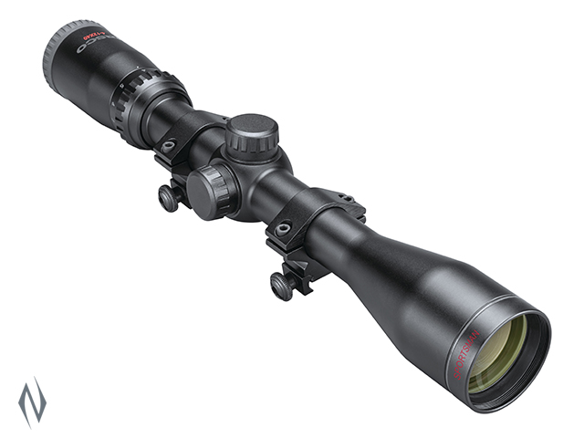 TASCO SPORTSMAN 4-12X40 TRUPLEX + WEAVER RINGS Image