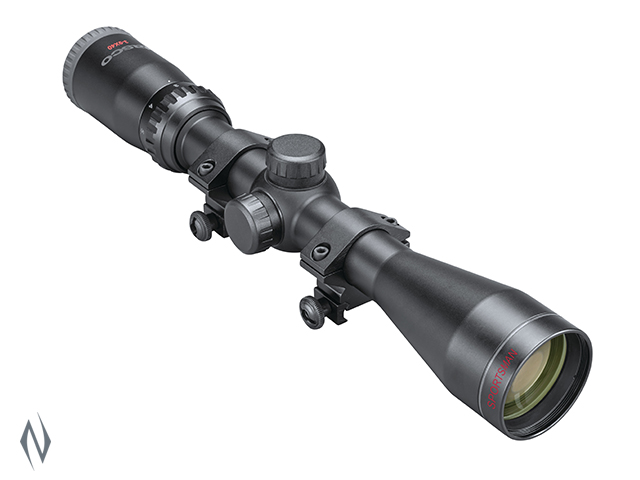 TASCO SPORTSMAN 3-9X40 TRUPLEX + WEAVER RINGS Image