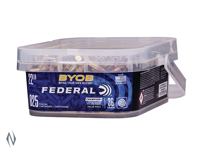 FEDERAL 22LR 36GR HP HV 825 RND BUCKET Image