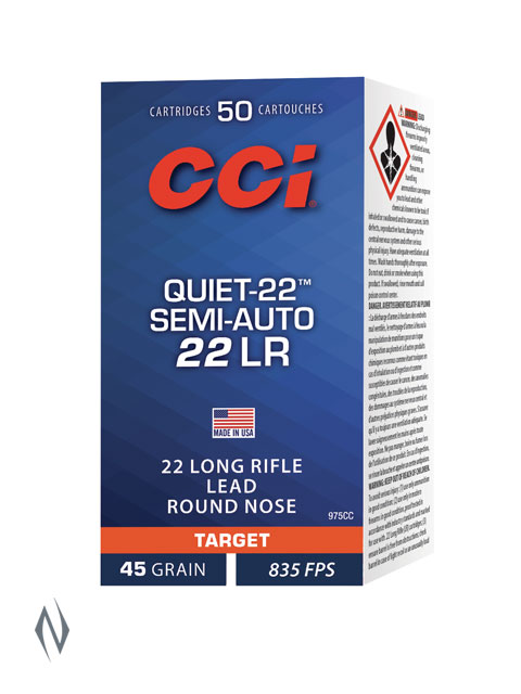 CCI 22LR QUIET SEMI AUTO 45GR LRN 835FPS Image