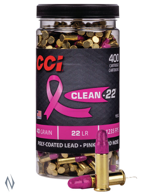 CCI 22LR CLEAN-22 PINK 40GR HV 400 RND BOTTLE 1235FPS Image