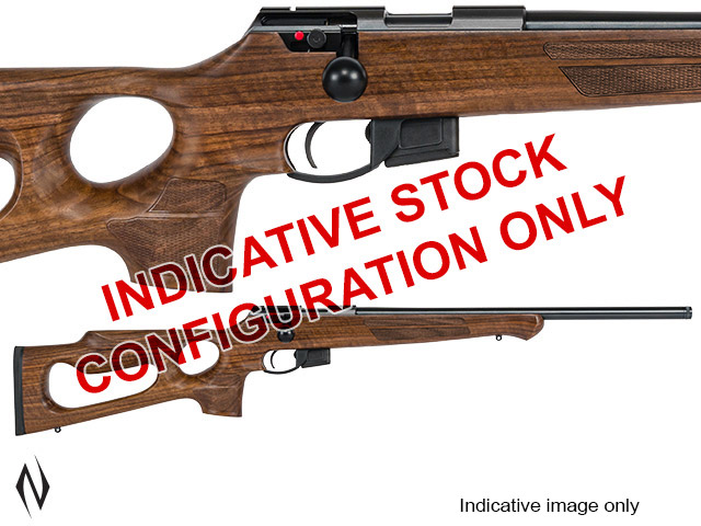 ANSCHUTZ 1761 DHB THUMBHOLE HEAVY BARREL 20" 22WMR 5 SHOT CASED Image