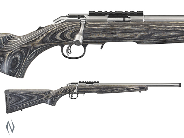 RUGER AMERICAN RIMFIRE 22WMR TARGET THREADED STAINLESS Image