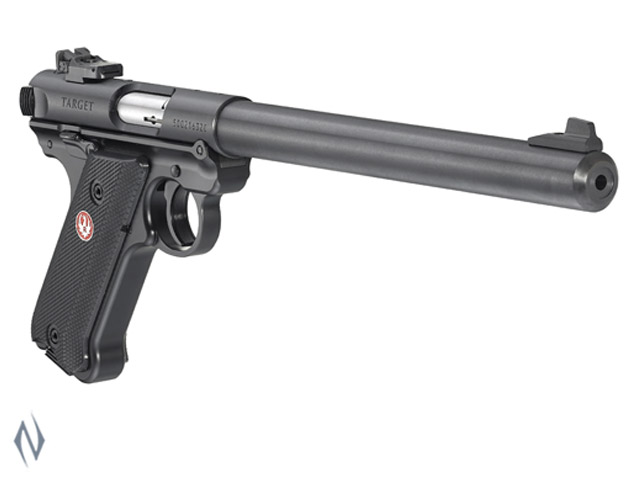 RUGER MKIV 22LR TARGET BLUED 254MM Image
