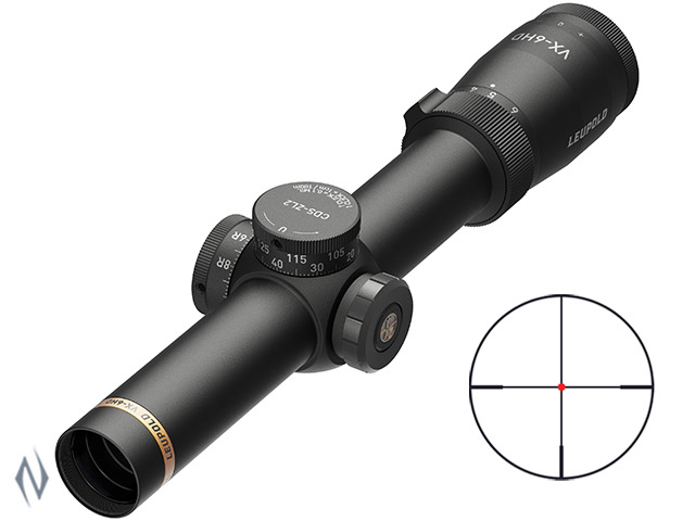 LEUPOLD VX-6 HD 1-6X24 30MM CDS ZL2 METRIC ILL FIREDOT 4 FINE Image