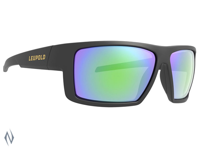 LEUPOLD SUNGLASSES SWITCHBACK MATTE BLACK EMERALD MIRROR Image