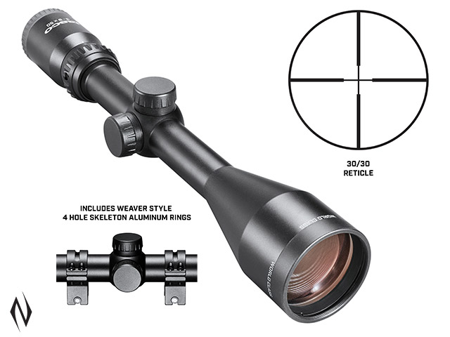 TASCO WORLD CLASS 3-9X50 30/30 + RINGS Image
