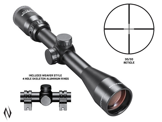 TASCO WORLD CLASS 3-9X40 30/30 + RINGS Image