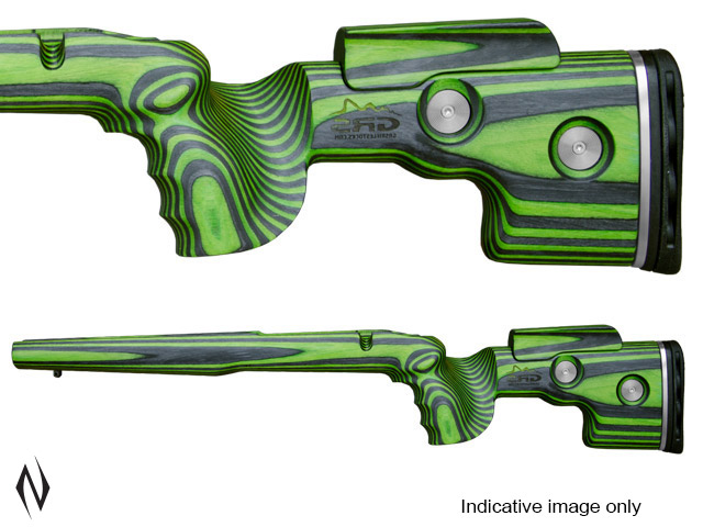GRS SPORTER STOCK HOWA SA BLACK / GREEN LH WITH RH INLET Image