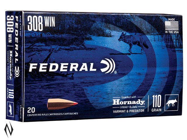 FEDERAL 308 WIN 110GR VMAX 20PK Image