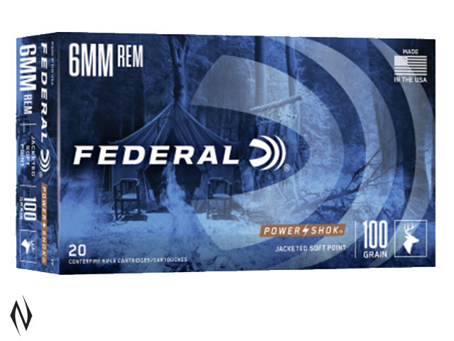 FEDERAL 6MM REM 100GR SP POWER-SHOK Image