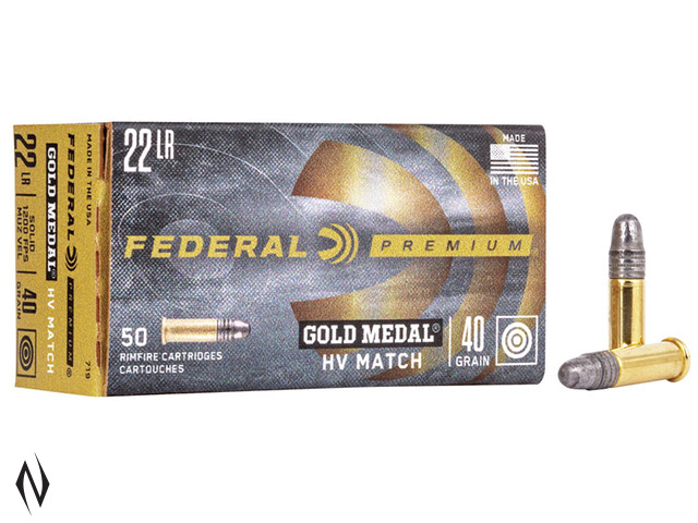FEDERAL 22LR 40GR SOLID HV GOLD MEDAL 1200FPS Image