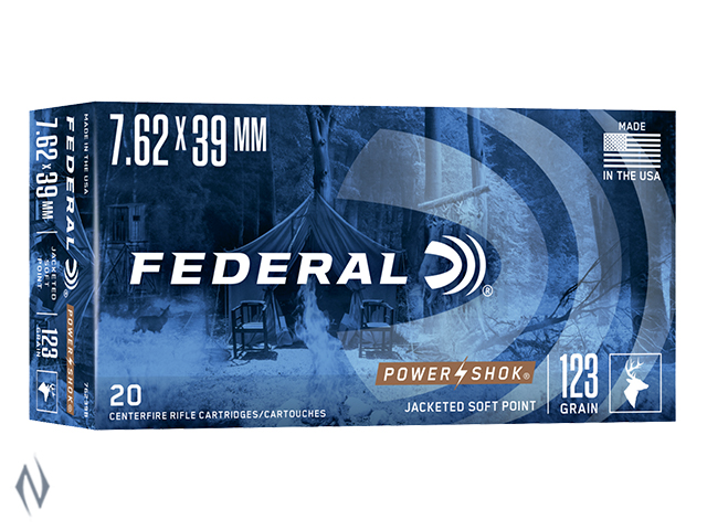 FEDERAL 7.62X39 123GR SP POWER-SHOK Image