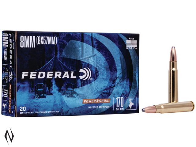 FEDERAL 8MM MAUSER 170GR SP POWER-SHOK Image