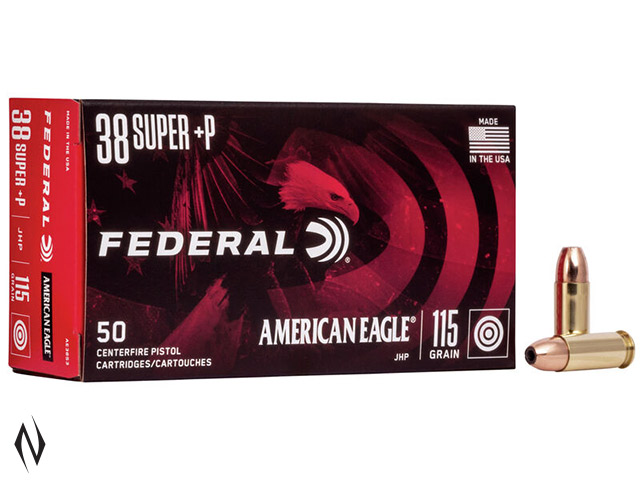 FEDERAL 38 SUPER 115GR HP AMERICAN EAGLE Image