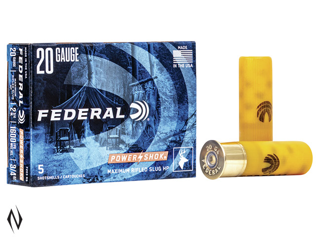 FEDERAL 20G 3/4OZ RIFLED SLUG HP 1600 FPS Image