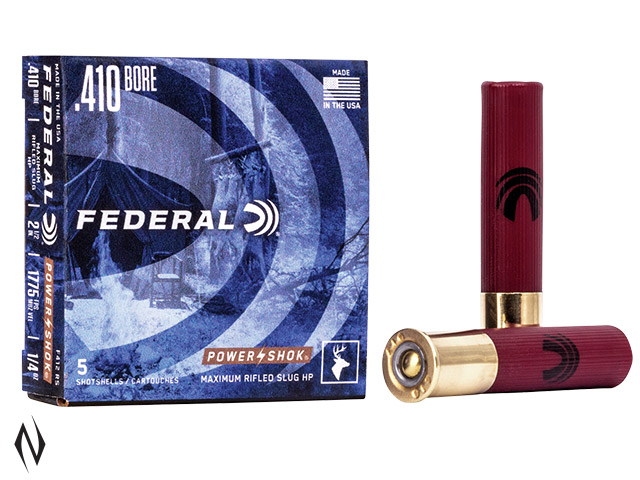 FEDERAL 410G 2.5" 1/4OZ RIFLED SLUG HP POWERSHOK 1600 FPS Image