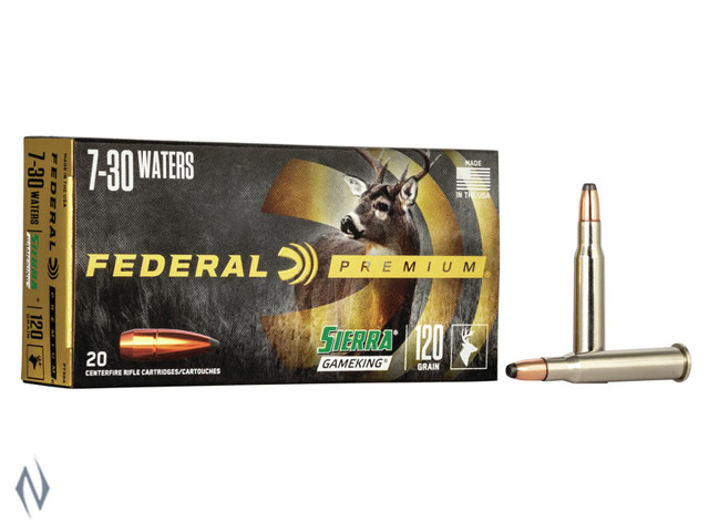 FEDERAL 7-30 WATERS 120GR FN VITAL-SHOK Image