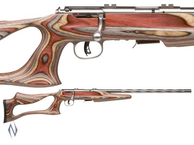 SAVAGE MKII 22LR STAINLESS JACARANDA EVOLUTION 5 SHOT Image